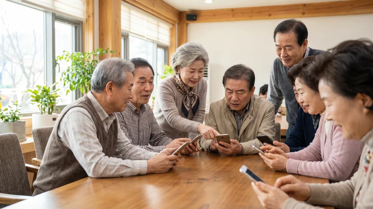 경로당에서 스마트폰 잘 쓰는 방법 5가지