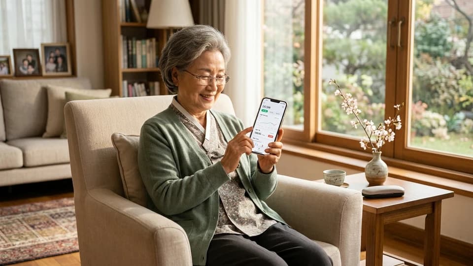 어르신 스마트폰으로 건강 정보 찾는 방법